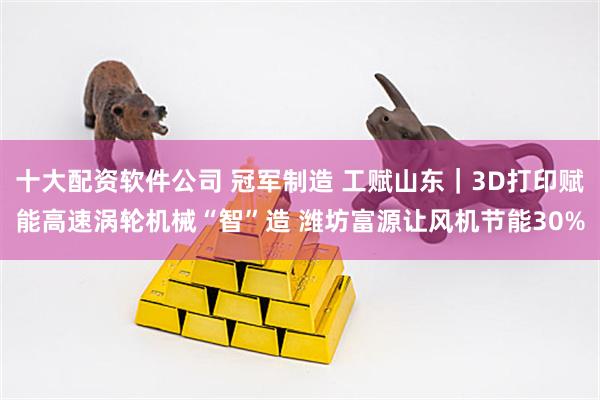 十大配资软件公司 冠军制造 工赋山东｜3D打印赋能高速涡轮机械“智”造 潍坊富源让风机节能30%